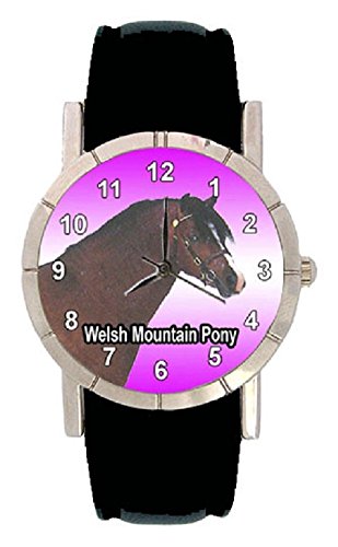 Welsh Mountain Pony Pferde Motiv mit Lederarmband