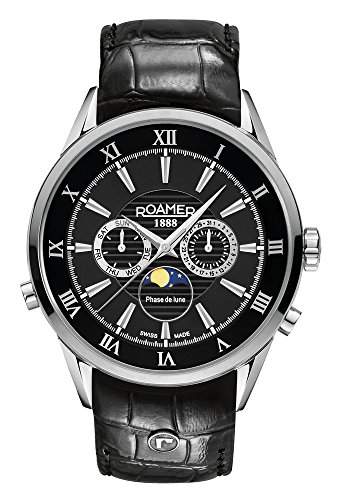 Roamer of Switzerland Herren-Armbanduhr Chronograph Quarz Leder 508821 41 53 05