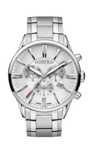 Roamer of Switzerland Herren-Armbanduhr Superior Chronograph Quarz Edelstahl 508837 41 15 50