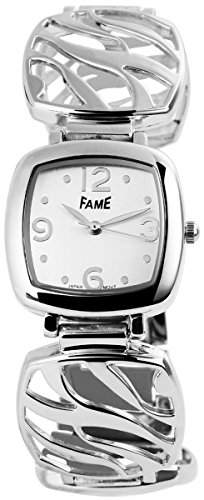 Fame Damenuhr mit Metallarmband Armbanduhr Uhr silberfarbig 100422500165