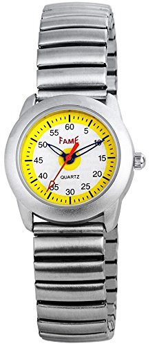 DAU FAME Flexband Zugband Uhr analoge Quartz Armbanduhr