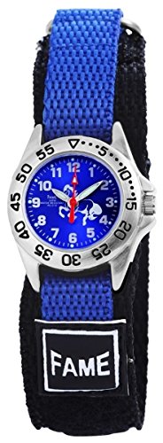 Fame mit Textilklettband Armbanduhr Uhr Blau 120923500021