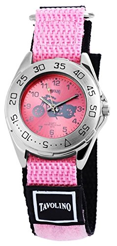 Fame mit Textilklettband Armbanduhr Uhr Rosa 120925700013