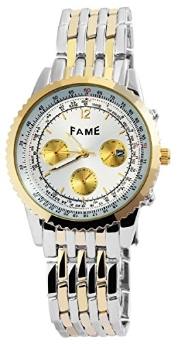 Fame mit Metallarmband silberfarbig Armbanduhr Uhr 200412500016
