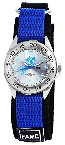 Fame mit Textilklettband Armbanduhr Uhr silberfarbig 120922500021