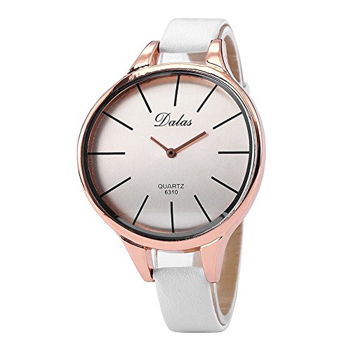 Uhr Dalas Fashion Trendy Quarzuhr Armbanduhr Uhr Weiss Gold