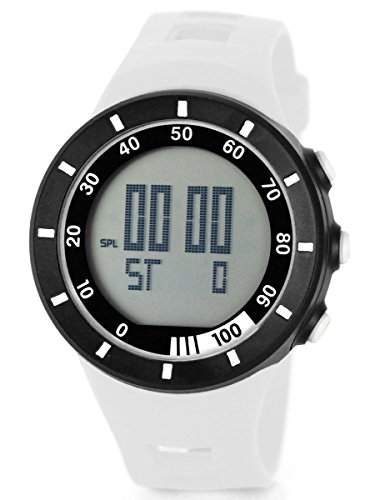 Alienwork Digital Armbanduhr Multi-funktion Uhr Backlight schwarz weiss Polyurethan OS2821-2