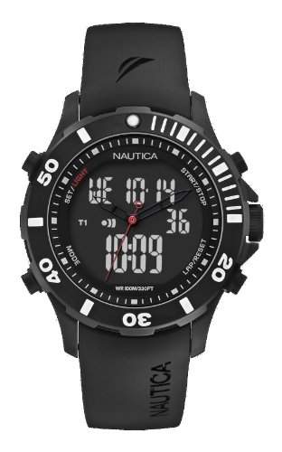Nautica Herren-Armbanduhr XL Analog - Digital Quarz Resin A19594G