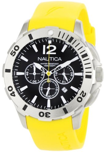 Nautica BFD 101 N16566G Harz Gelb Armbanduhr Armbanduhr