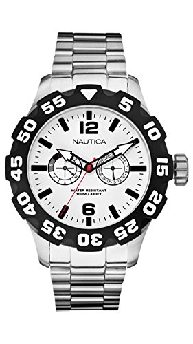 NAUTICA Armbanduhr BFD 100 Multifunction White and Steel A21014G