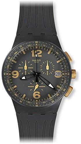 Swatch Herren-Armbanduhr Chronograph Quarz Silikon SUSA401
