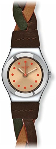 Uhr Swatch Irony Lady yss295 Quarz Batterie Stahl Quandrante Multicolor Armband Leder
