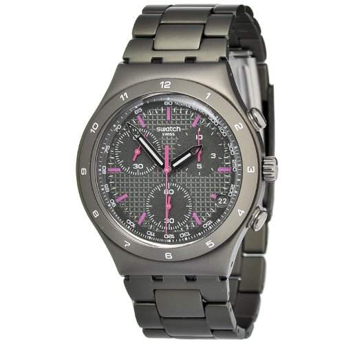 Swatch Damen-Armbanduhr Chronograph Edelstahl YCM4002AG