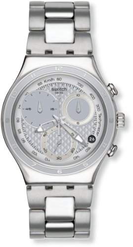 Swatch Herren-Armbanduhren Lifestyle Oblique End Silver YCS549G