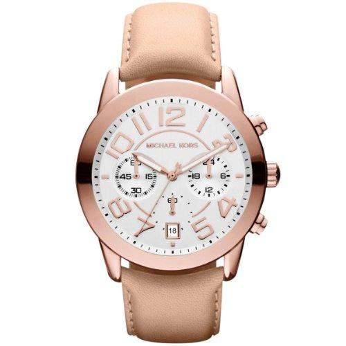 Michael Kors Damen-Armbanduhr Chronograph Quarz Leder MK2283