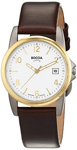 Boccia Damen-Armbanduhr XS Analog Quarz Leder 3080-05