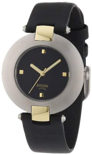 Boccia Damen-Armbanduhr Leder 364-14
