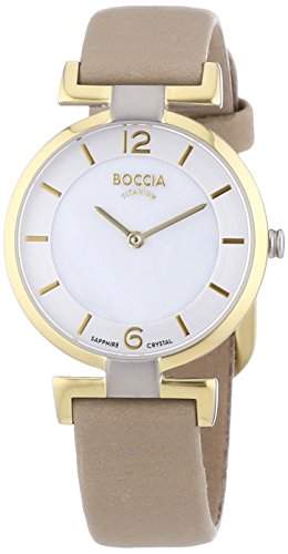Boccia Damen-Armbanduhr XS Analog Quarz Leder 3238-02