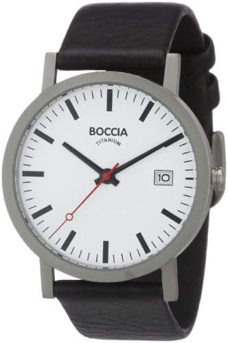 Boccia Herren-Armbanduhr Leder 3538-01