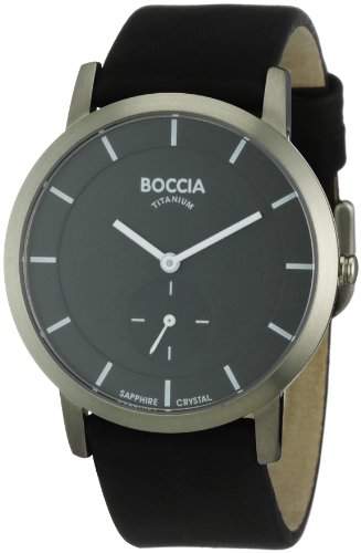 Boccia Herren-Armbanduhr Mit Lederarmband Trend 3540-02