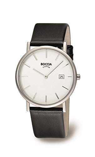 Boccia Herren-Armbanduhr Leder 3547-02
