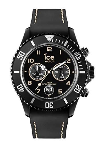 Ice-Watch Herren-Armbanduhr XL Chrono Drift beige Chronograph Quarz Silikon CHBBGBS14