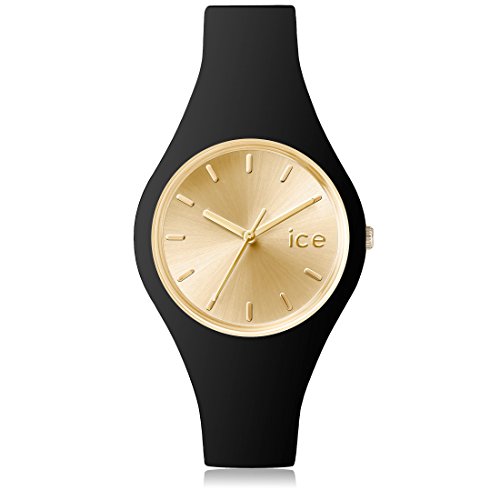 Ice Watch ICE chic Black Gold Schwarze mit Silikonarmband 001396 Small