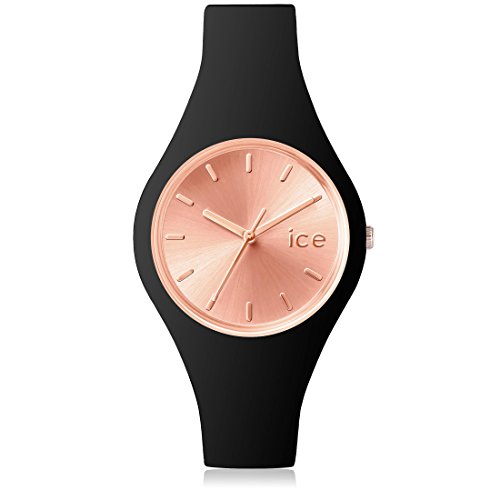 Ice Watch ICE chic Black Rose Gold Schwarze mit Silikonarmband 001400 Small