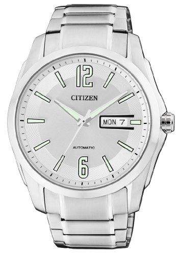 Citizen Herren-Armbanduhr XL Analog Automatik Edelstahl NH7490-55AE