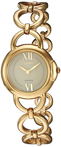 Citizen Citizen Eco Drive Jolie und Edelstahl Kleid Quarz Farbe goldfarbenem Modell ex1452 53P