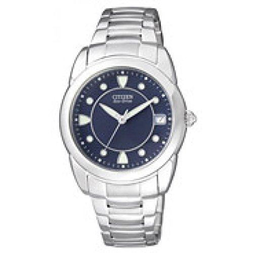 Uhr Citizen Damen eo1020 54L Solar Edelstahl Quandrante blau Armband Stahl