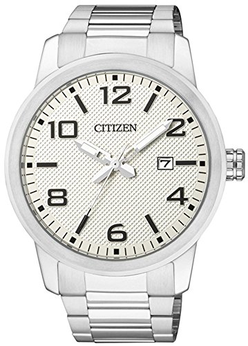 analog Edelstahl klassische Citizen Armbanduhr BI1020 57A