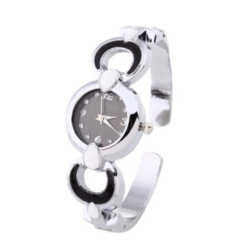SODIALR Damen Armbanduhren Quarzuhren Uhren Watch Armkette mit Strass Lochmuster Modern