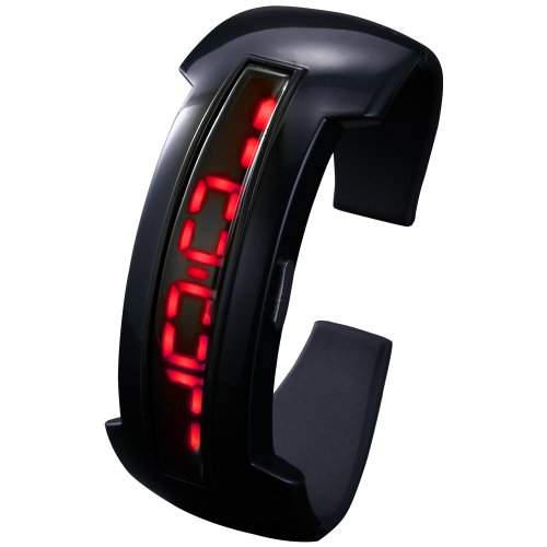 HOTARU LED Digital Uhr Quarzuhr Gummi Armband Uhr Unisex