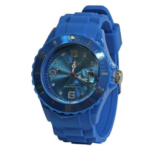 Pinuk Silikon Uhr Watch mit GESCHENKBOX Unisex Trend Modisch Fashion Damenuhr Herrenuhr in verschiedenen Farben Wuerfel Box