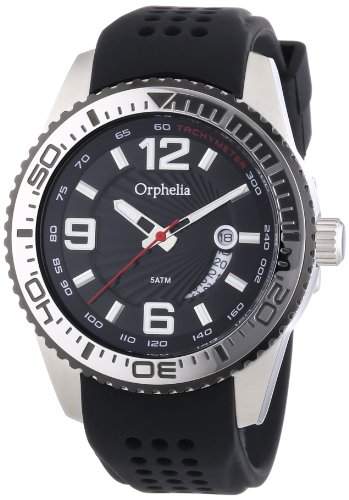 Orphelia Herren-Armbanduhr XL Analog Quarz Silikon