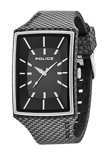 Police Herren-Armbanduhr Analog Quarz Silikon 13077MPBS02A