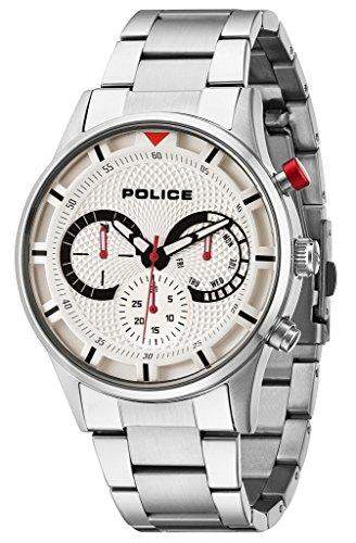 POLICE Herren-Armbanduhr DRIVER Analog Quarz Edelstahl P14383JS-04M