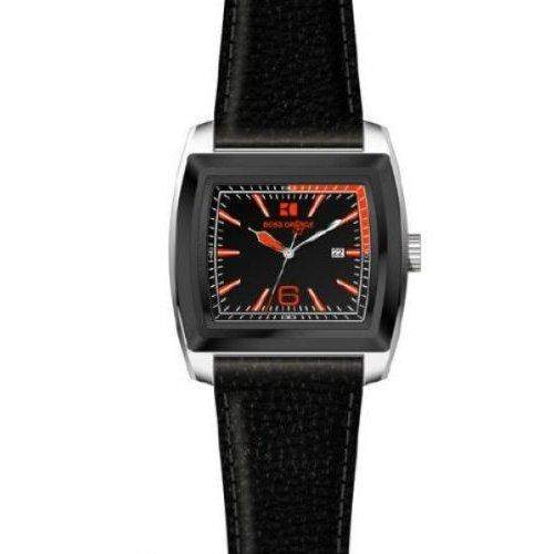 Hugo Boss Herren-Armbanduhr Analog Leder braun 1512603