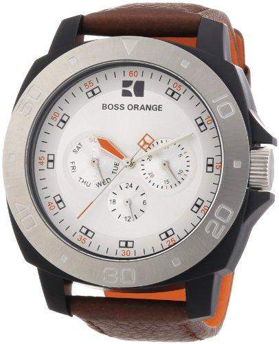 Boss Orange Herren-Armbanduhr Analog Leder 1512670