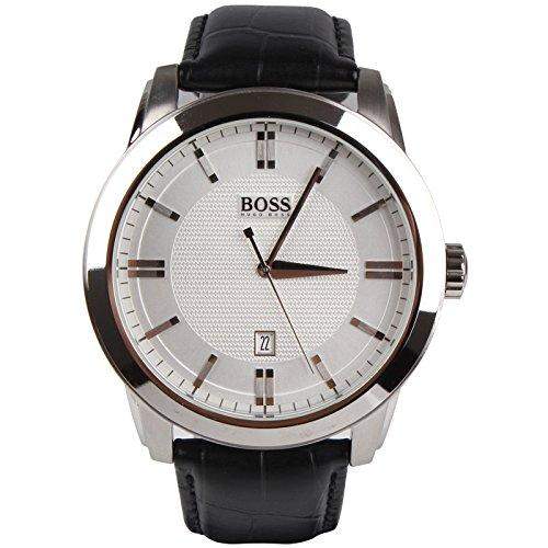 Hugo Boss Herren-Armbanduhr XL Analog Quarz Leder 1512766