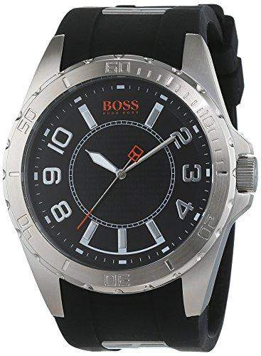 Boss Orange Herren-Armbanduhr XL Analog Quarz Silikon 1512807