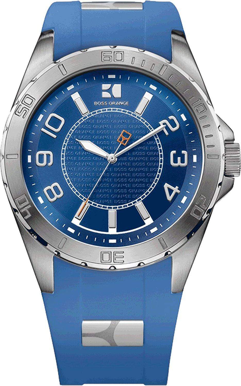 Boss Orange Herren-Armbanduhr XL Analog Quarz Silikon 1512810