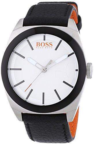 Boss Orange Herren-Armbanduhr XL Analog Quarz Leder 1512854