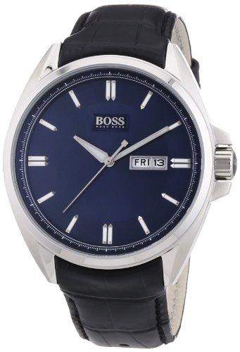 Hugo Boss Herren-Armbanduhr XL Analog Quarz Leder 1512877