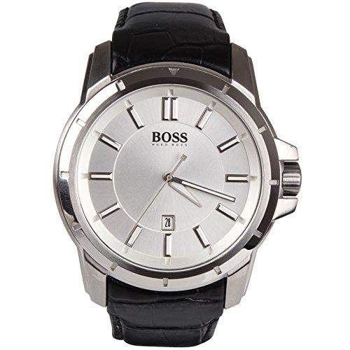 Hugo Boss Herren-Armbanduhr XL Analog Quarz Leder 1512923
