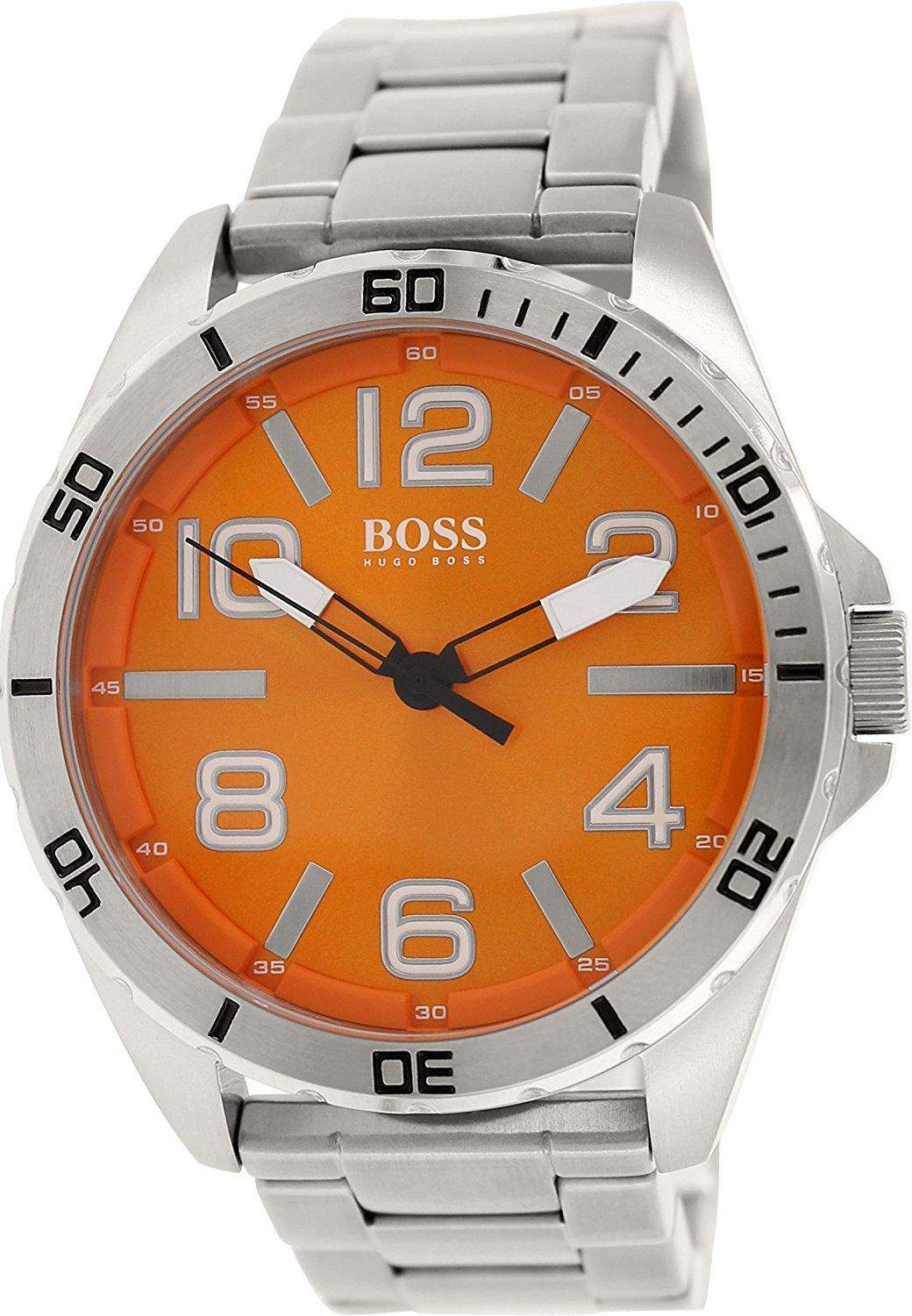 Hugo Boss Herren-Armbanduhr XL Analog Quarz Edelstahl 1512942