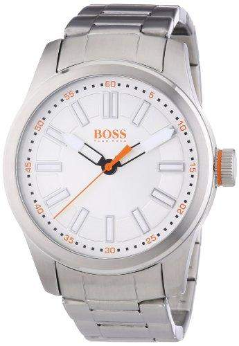 BOSS Orange Herren-Armbanduhr XL Paris Analog Quarz Edelstahl 1512991