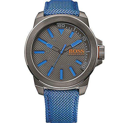 Hugo Boss Herren-Armbanduhr XL Analog Quarz Textil 1513008