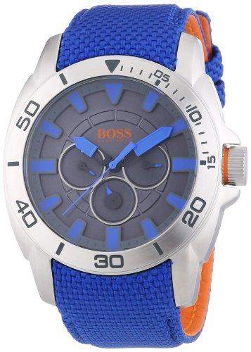 BOSS Orange Herren-Armbanduhr XL Shanghai Multieye Analog Quarz Textil 1513014